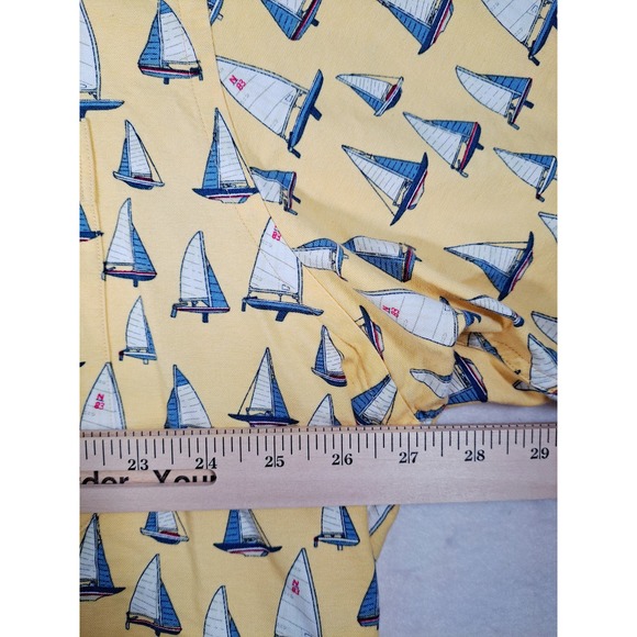 Nautica Men's  Button-Up Short-Sleeved Shirt 100% Cotton Yellow XXL - Picture 4 of 6